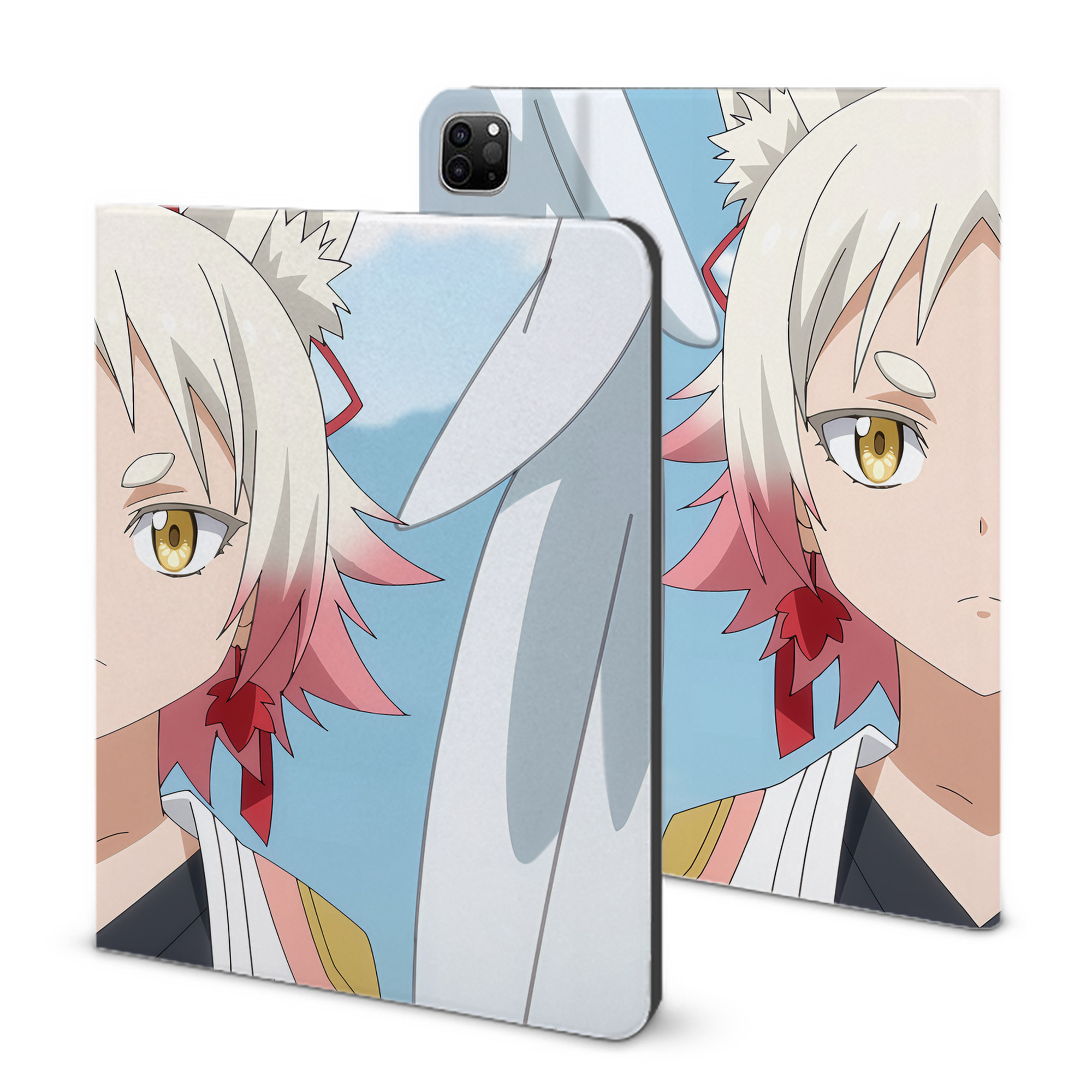 （画像用） 転スラ Regarding Reincarnated to Slime IPad ケース ブック型 PUレザー TPU 耐衝撃 軽量 薄型 ペン収納なし 全面保護 IPad 各モデル対応